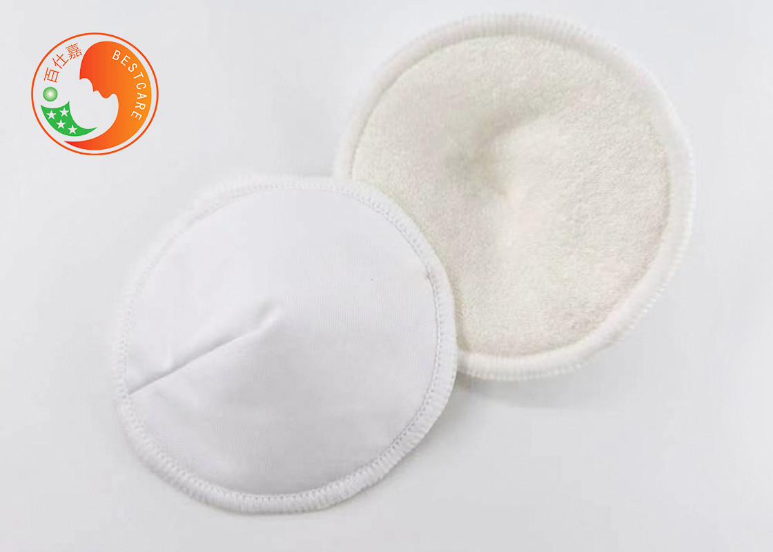 Soft Washable Breast Pads Postpartum Leaking Shields Bamboo Reusable Nursing Pads