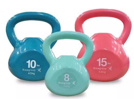 PVC Weight Lifting Dumbbell Sand Filled Kettlebell Adjustable Dumbbell Barbell
