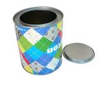 Wholesale promotional round coffee tin with lever lid