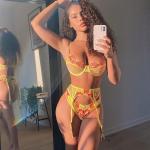 S-L Thin Sexy Bodysuit Lingerie Tassel Nightwear Valentines Push Up Bra Women