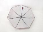 Red Color Auto Open Close Umbrella With Full Print On Oil Fabric , Plastic