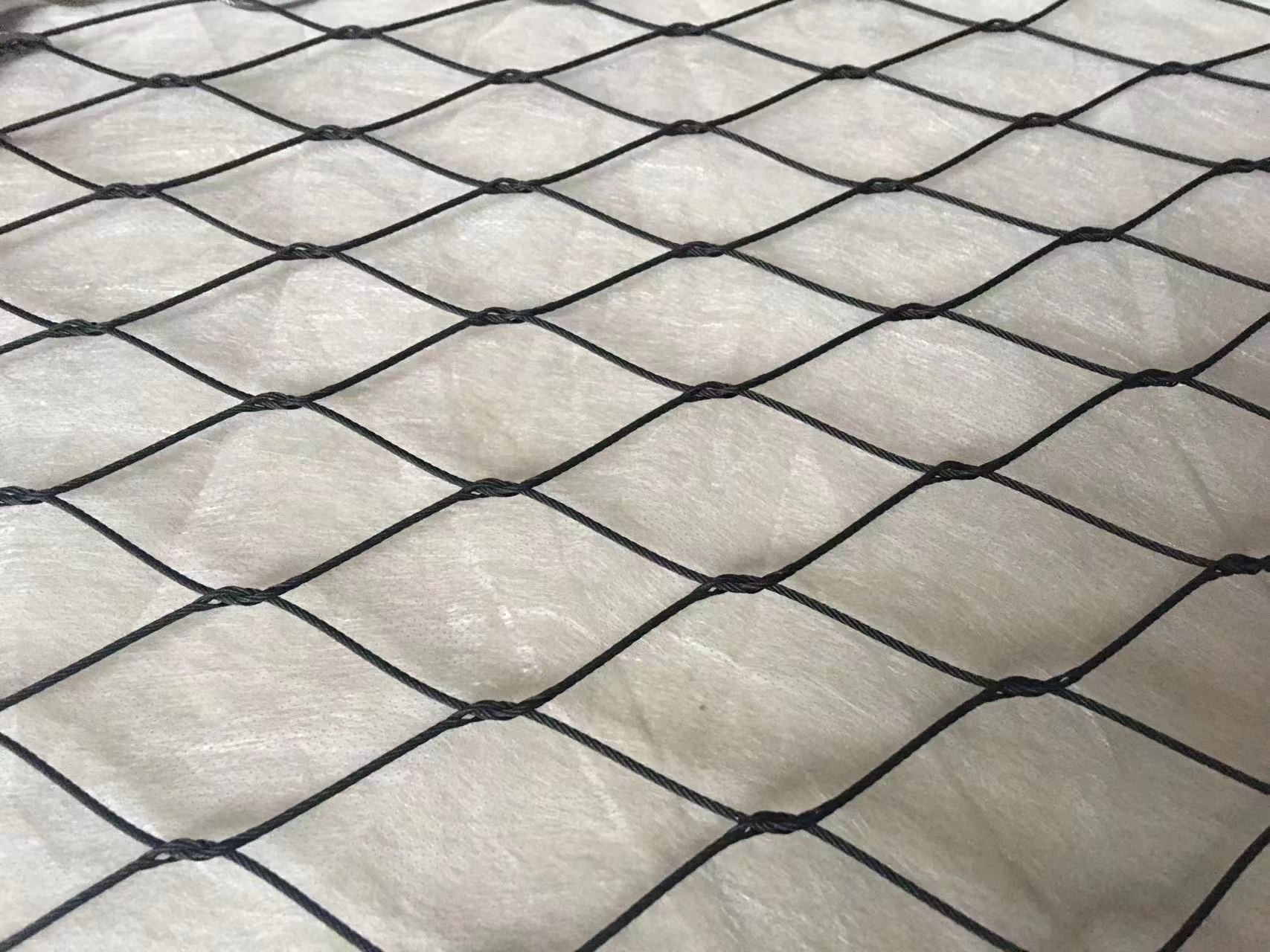 Black Oxide Bird Stainless Steel Rope Mesh 7 X 7