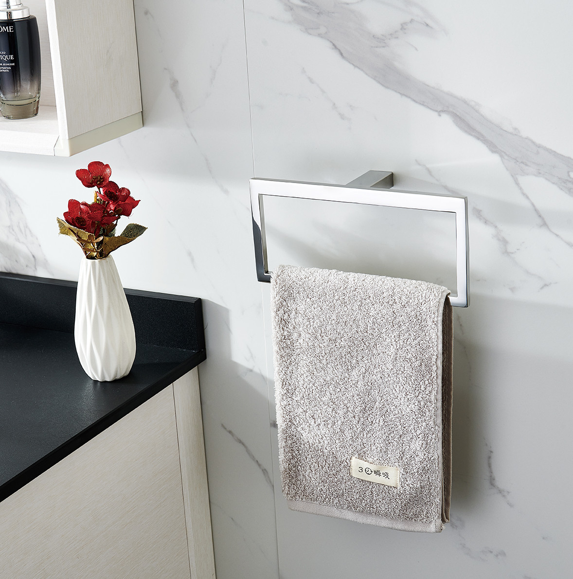 Modern Polished Sus304 Bathroom Hand Towel Ring Lavatory Towel Holder