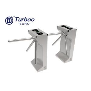 Quality RFID Fingerprint Tripod Turnstile Gate SUS304 Solenoid Lock Waist Height wholesale