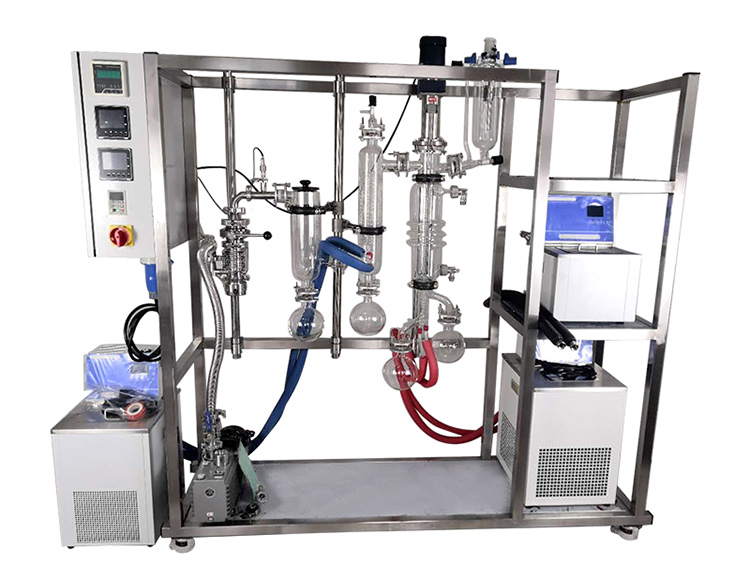 Wiped Film Short Path Molecular Distiller Equipment Lab New 1L