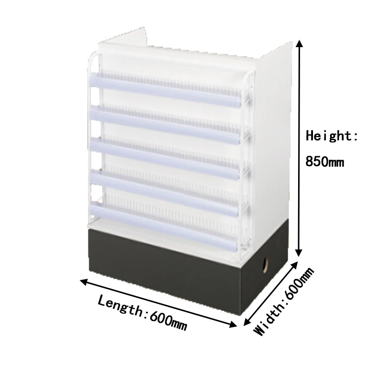 Metal Supermarket Checkout Counter Heavy Duty Convenience Store Counter