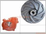 Red Yellow Color Horizontal Slurry Pump Parts Of Centrifugal Pump Long Lifespan