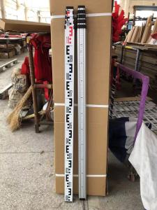 Quality 5m Telescopic Aluminium Surveying Leveling Staff With Bubble wholesale