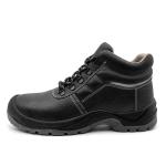 Black Genuine Leather Boots Anti Puncture Work Shoes Mining