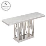 160x45x85cm 0.3cbm Stainless Steel Console Table With Marble Top 20mm