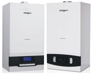 Quality 16-24kw Wall Mounted Water Boilers , Gas Hot Water Boiler Double Pipe For Heating wholesale