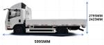 4.5T 4.15 Meter Single Row Pure Electric Cargo Van EV Fence Transport Vehicle 80
