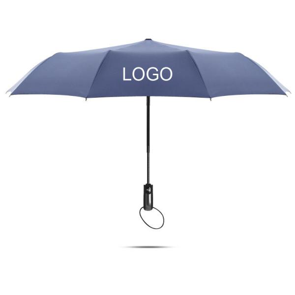Fully automatic 10 bone folding advertising umbrella pongee fabric logo