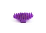 Durable Horse Grooming Curry Comb , Purple Horse Massage Soft Curry Comb