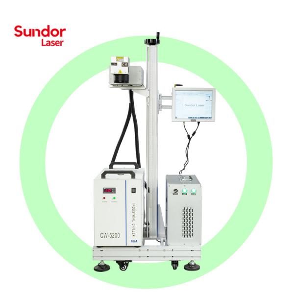 Flying UV Laser Marking Machine Marker Food Packaging QR Code Bar Code on Glass