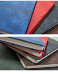 Custom Logo A5 Leather Business Office Stationery Sewing Binding Notepad Gift