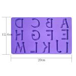 OEM Silicone Letter Cake Molds Fondant English Learning Alphabet Cake Mould