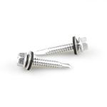 Corrosion Resistant 6.3x38 Bimetal Hex Washer Head Stainless Steel Self Drilling