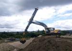 0.3m3 Excavator Boom Clamshell Telescopic Arm KM150 Grab Excavator ISO9001
