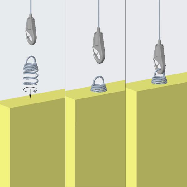 Customizable Stainless Steel Wire Ceiling Suspension System with Dual Cable