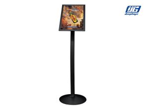 Quality A4 Graphic Size Poster Display Stands Adjustable Black Powder Coated wholesale