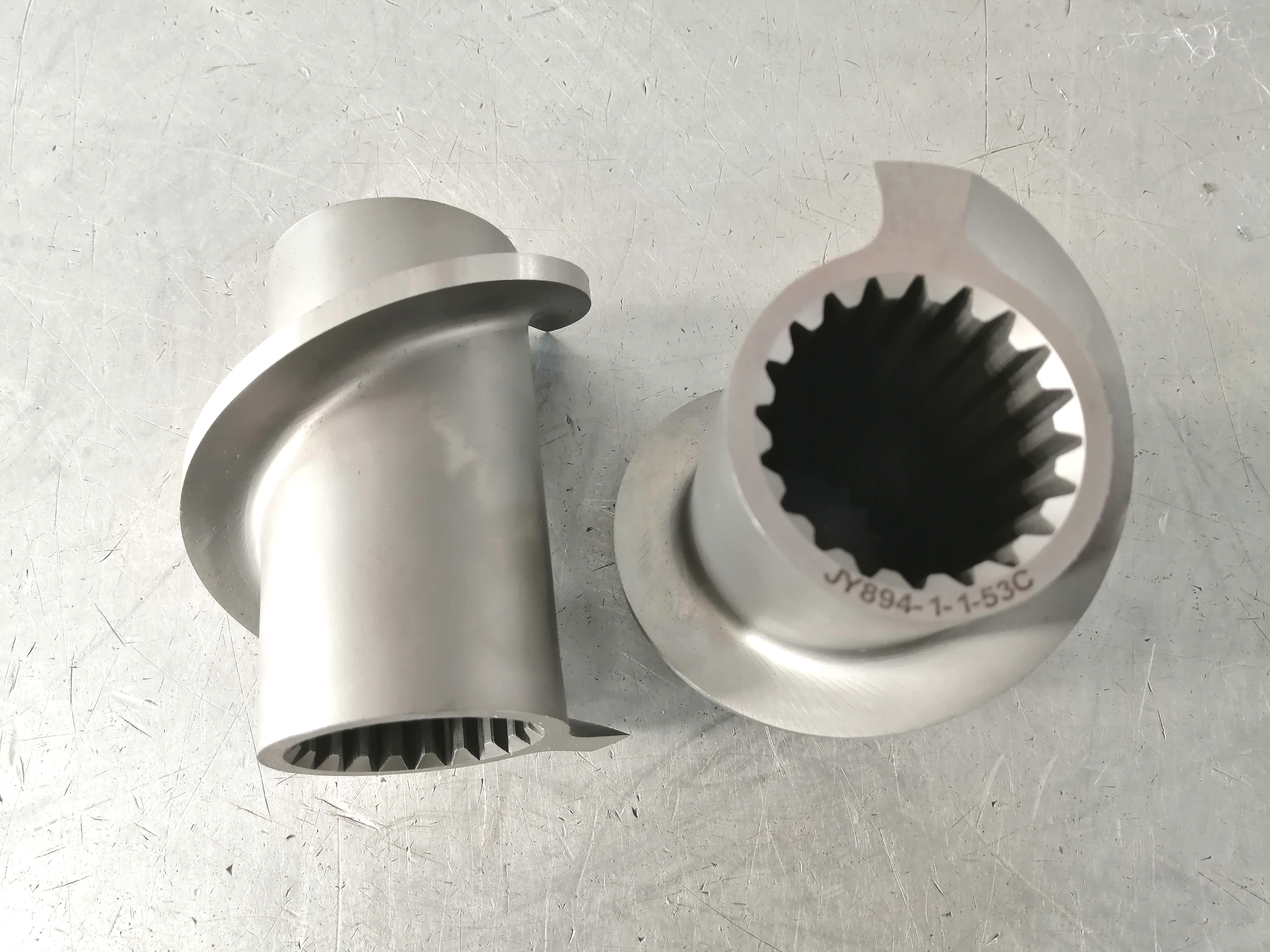 Efficiency Wear Resistance Shovel Convey Twin Screw Extruders Parts Screw Elements for Puffed Food