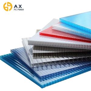 Quality Anti UV Twin Wall 6mm Polycarbonate Hollow Sheet wholesale