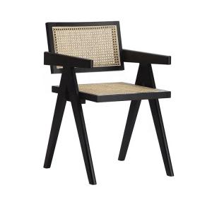 Quality Solid Wood Height 104cm Depth 50cm Outdoor Rattan Dining Chairs wholesale