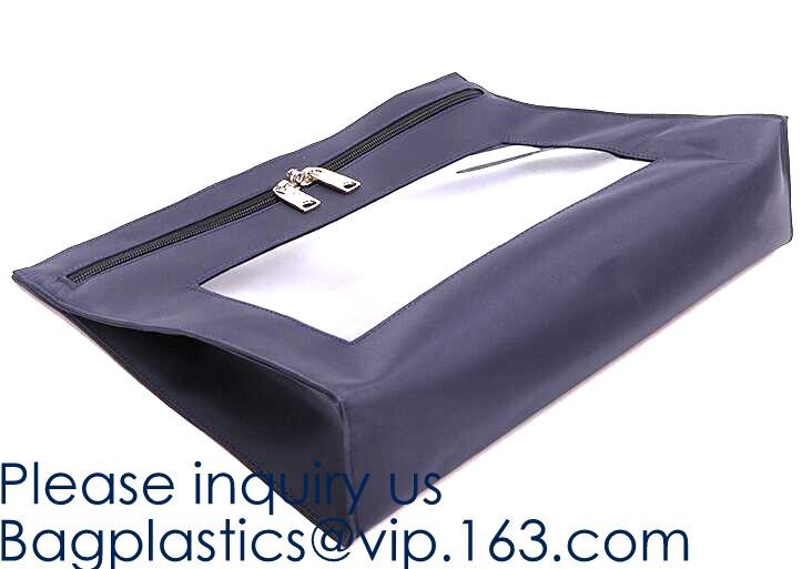 Zipper Vinyl PVC Leather Bank Deposit Bags Bank Deposit Bag With Key Ring,Locking Courier Bag 1000 Denier Nylon Combinat