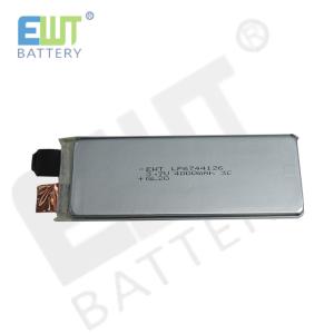 Quality A Grade Lithium Polymer Battery LP6744126 3.7V 4000mAh 3C For 1Month Over Discharge Protection Safety Features wholesale