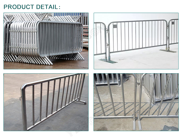 Crowd Control barriers OD35mm Tubing 37" x 8.5foot width