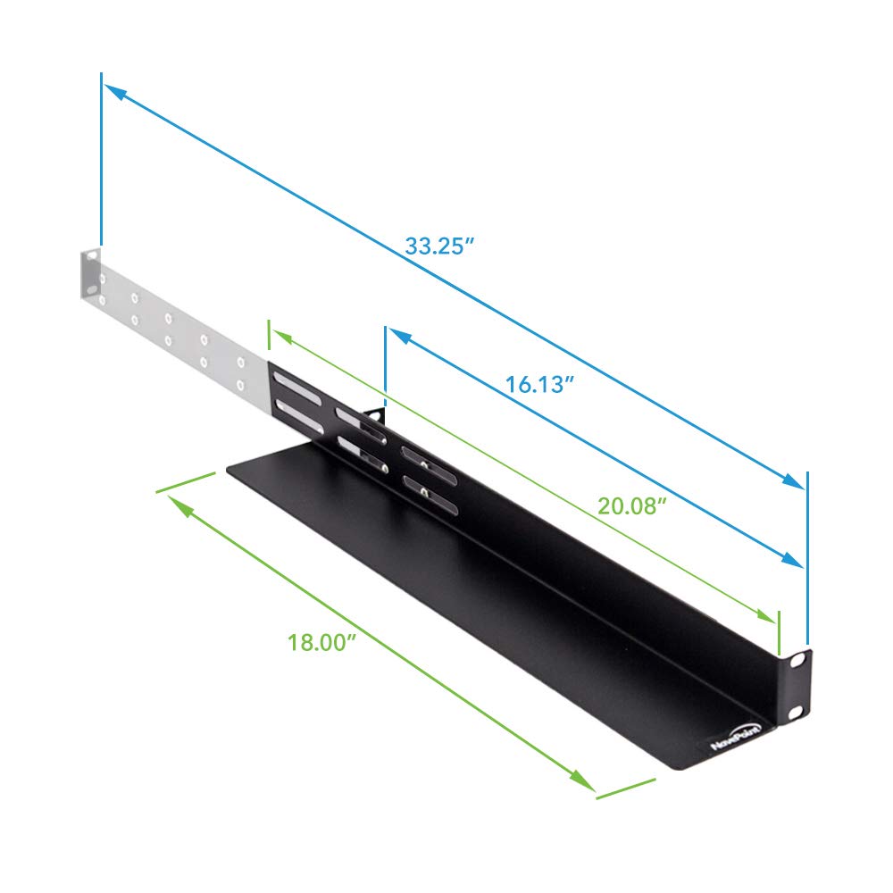 Fixed Adjustable Rail 1U Server Shelf for Customers' Requirement Rack Mount