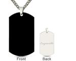 3gram 1.96in Personalized Picture Pendant Necklace Stainless Steel Photo