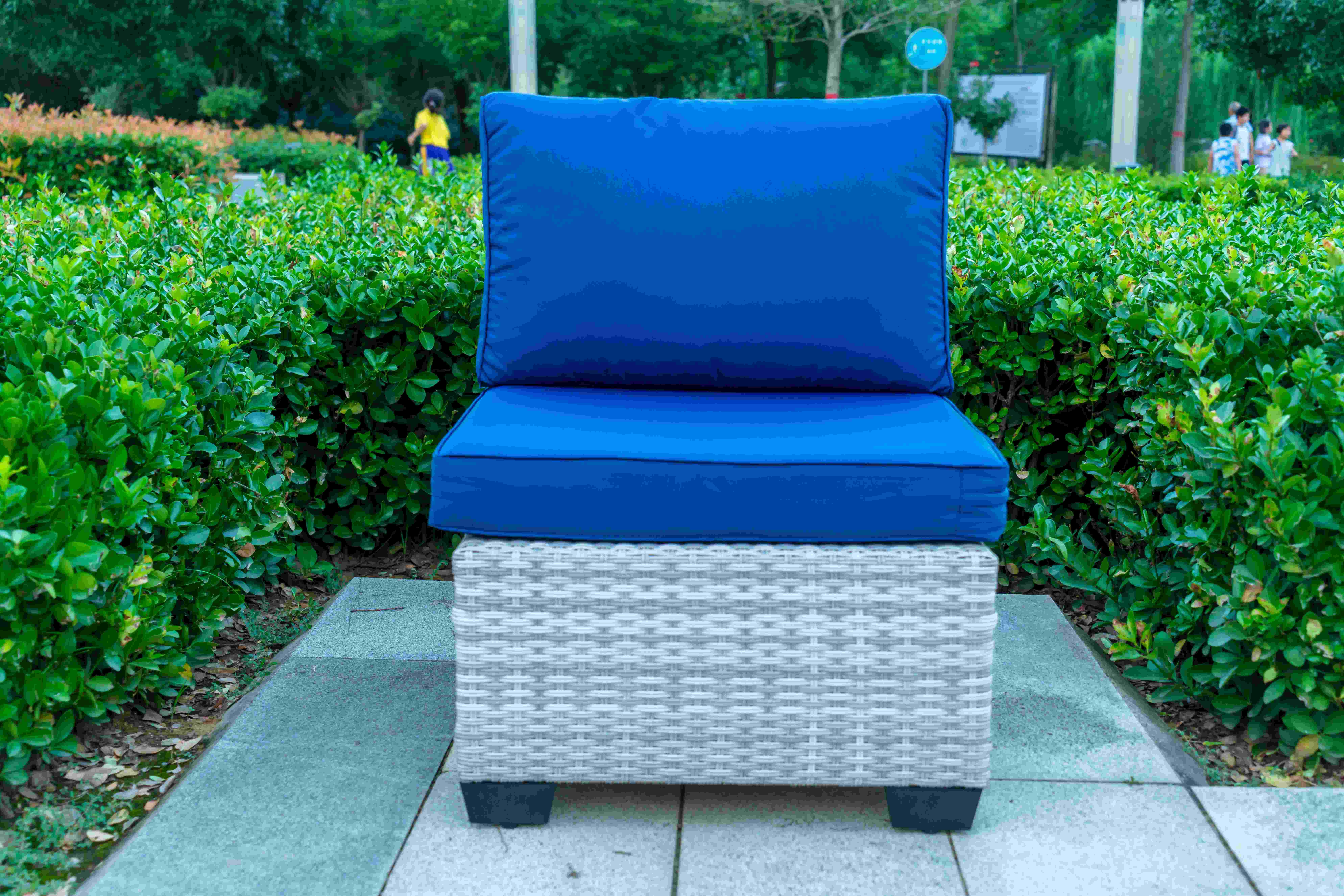 Outdoor furniture rattan living room sofa woven balcony combination rattan chair booth leisure bar home