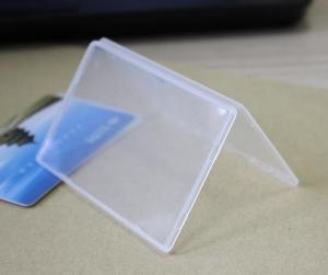 Quality White Translucent Hard Plastic Badge Holder , Rigid Name Badge Printer wholesale