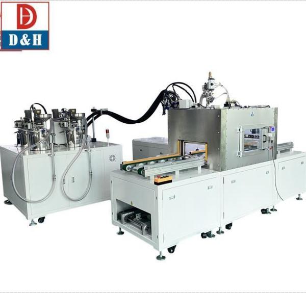 Polywood Case Vacuum AB Component Epoxy Potting Machine For Electric Motor