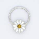 Stainless Steel 316 Flower Septum Clicker Chrysanthemum Indian Nose Rings