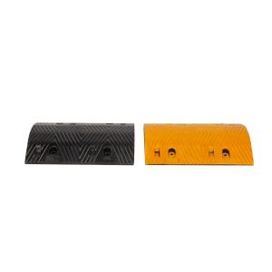 Quality Temporary Durable Rubber Road Speed Bumps Black &amp; Yellow wholesale