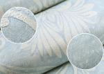 Soundproof Removable European Style Wallpaper , Blue 3d Silver Wallpaper