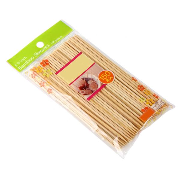 Cheap Natural Color Bamboo Barbecue Skewers Easily Clean Non Stick Mao Bamboo for sale