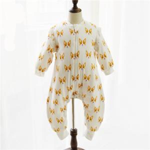 Quality Long Sleeves Muslin Baby Pajamas Non Fluorescent Cute Patterns For Winter wholesale