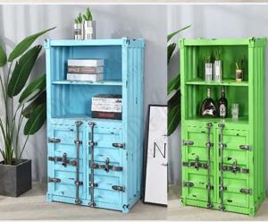 Quality High Shipping Container Furniture 2 Door Storage Shoe Cabinet / Bookshelf wholesale