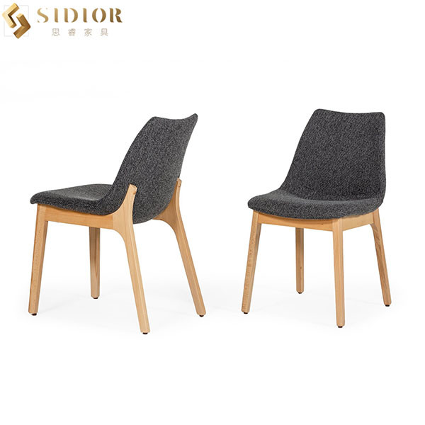 Morden European Style Dining Chairs Solid Wood Multi Color 45cm Width