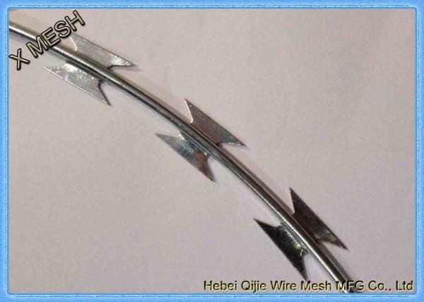 Cheap Bto-22 Cross Type Concertina Razor Wire / Barbed Wire Security Fence for sale