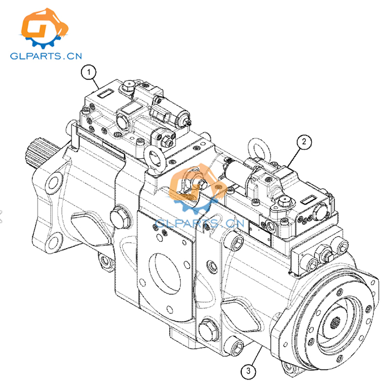 565-9737 Excavator Hydraulic Pump Piston Type E336GC E340 E345GC