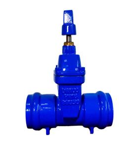 Quality Ductile Iron Non Rising Socket End Gate Valve Resilient Soft Seat wholesale
