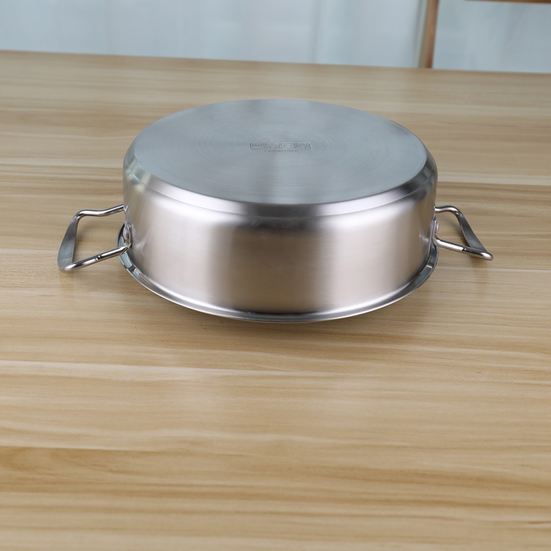 24cm Hot Pot Cookware Soup Stock SS201 Cooking Pot With Glass Lid