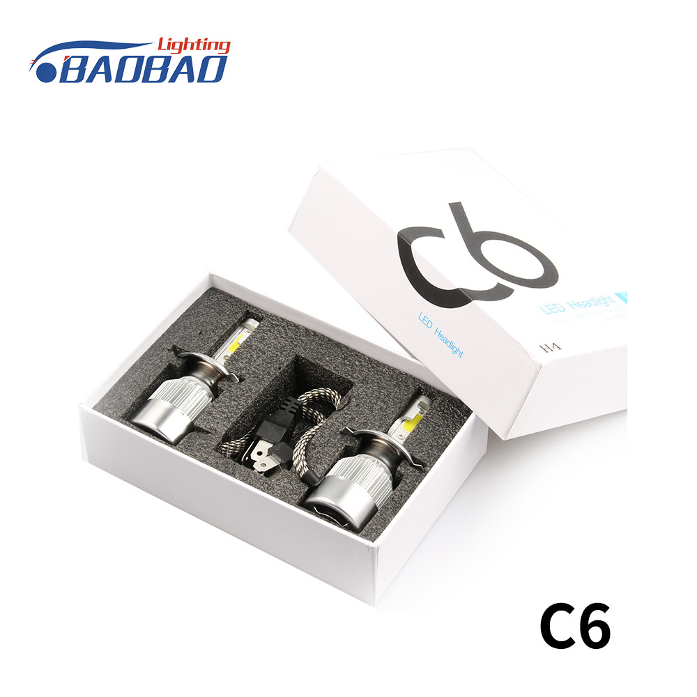 C6 30W 3600Lumen COB Car LED headlight