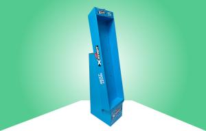 Quality Stable Cardboard Free Standing Display Units Easy Assembly Header Configurable wholesale