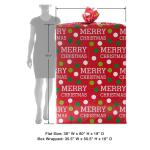 Christmas Holiday Design Colorful Plastic Gift Wrap Bags Jumbo / Giant / X Large